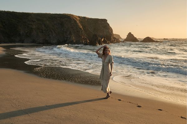 Walk on beach at Mendocino Coast