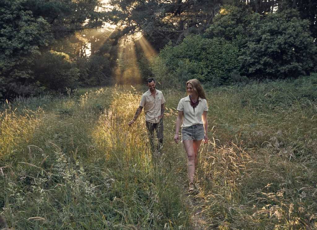 Couple walking at SCP Mendocino