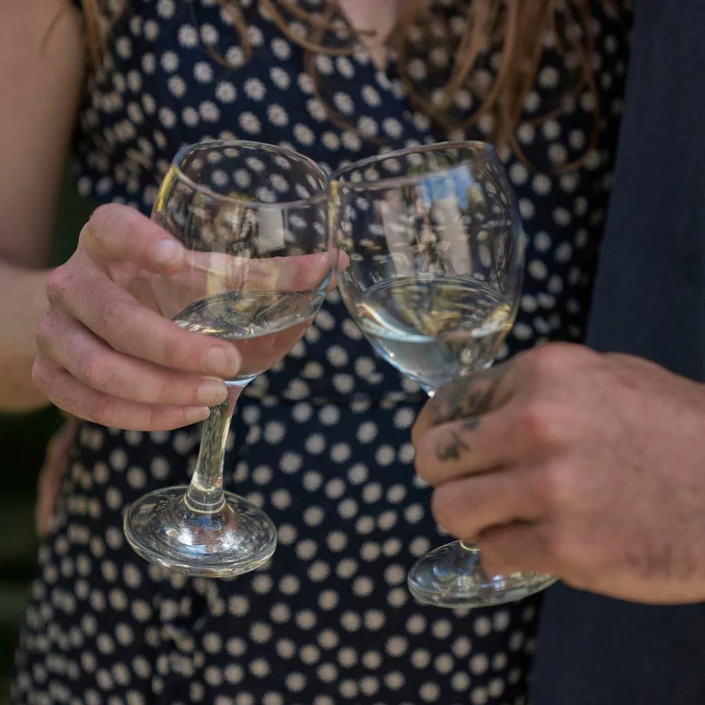 Couple with local wine